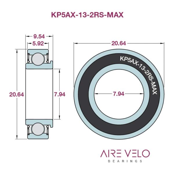 KP5AX-13-MAX 7.94 x 20.64 x 5.92/9.54
