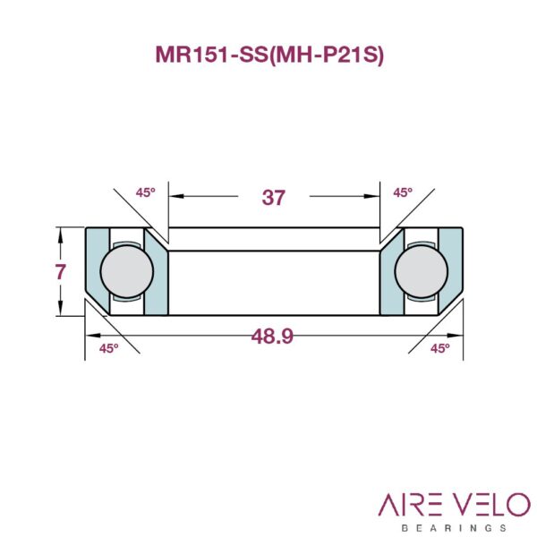 MR151-SS FSA Stainless (MH-P21S) 37 x 48.9 x 7 - 45/45