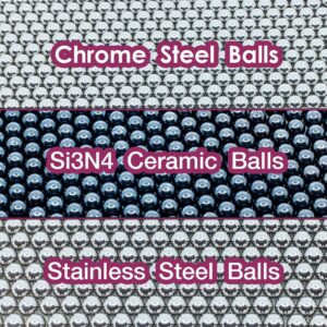 Steel, Stainless Steel And Ceramic Balls