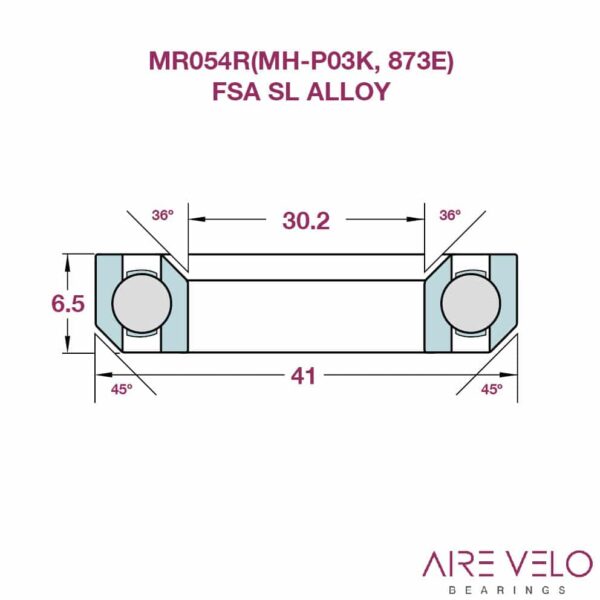 MR054R FSA SL Alloy Lightweight (MR122, MH-P03K) 30.15 x 41 x 6.5 - 36/45