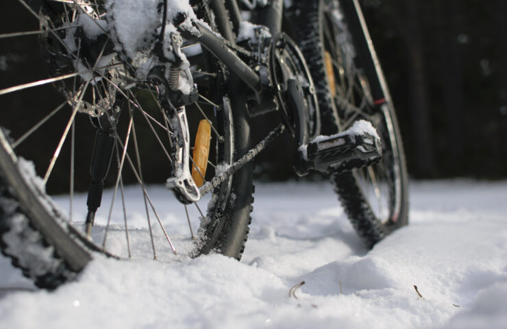 Riding a Bike in Winter