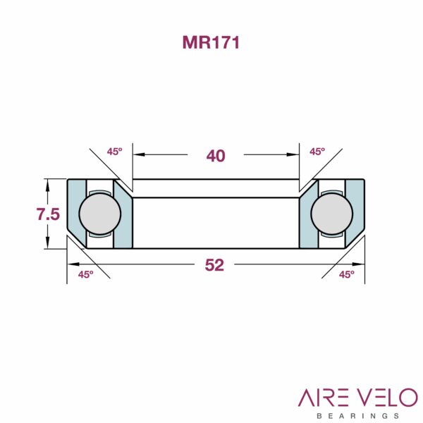 MR171 FSA (TH-070DJ) 40 x 52 x 7.5 - 45/45