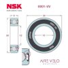 6901VV NSK (Non-Contact Seal Type) (61901) 12 x 24 x 6