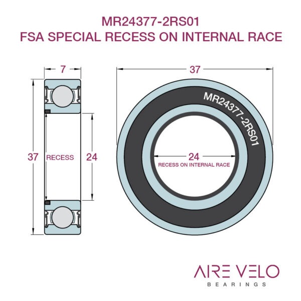 MR24377-2RS01 24 x 37 x 7