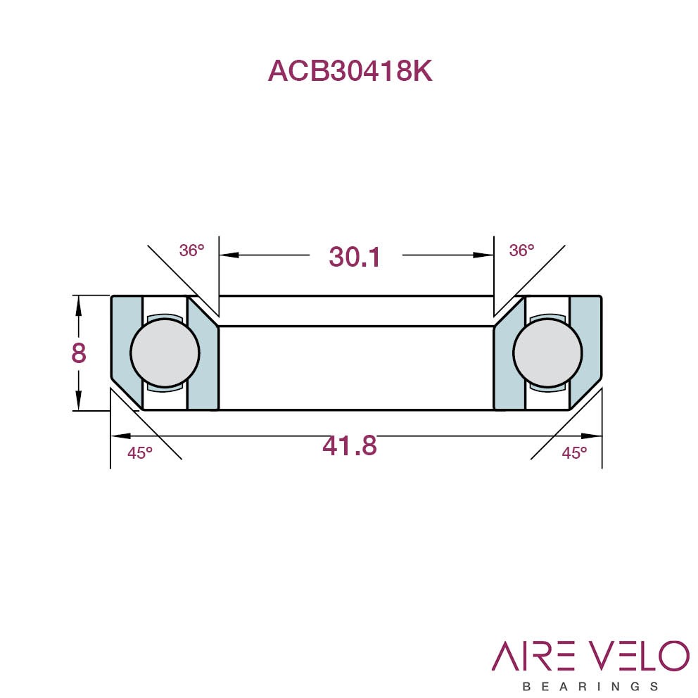 ACB30418K 30.1 x 41.8 x 8 - 36/45 ACB30418K 30.1 x 41.8 x 8 - 36/45