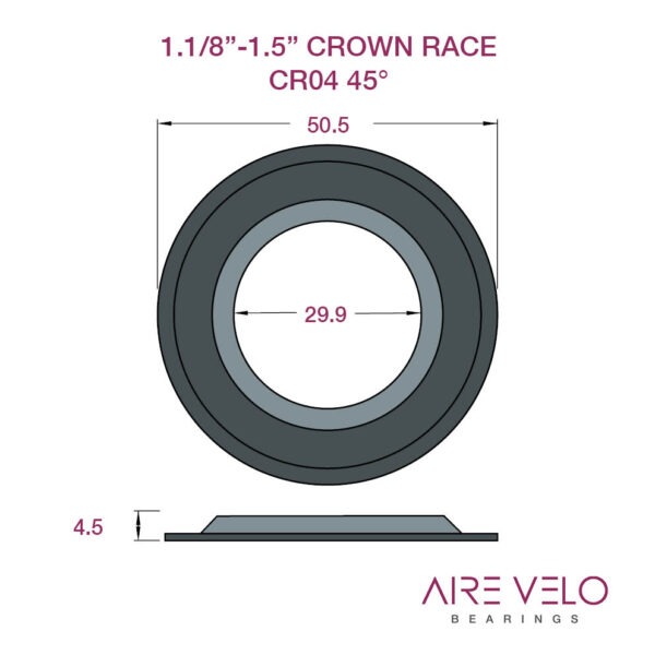 1.1/8" - 1.5" Converting Crown Race