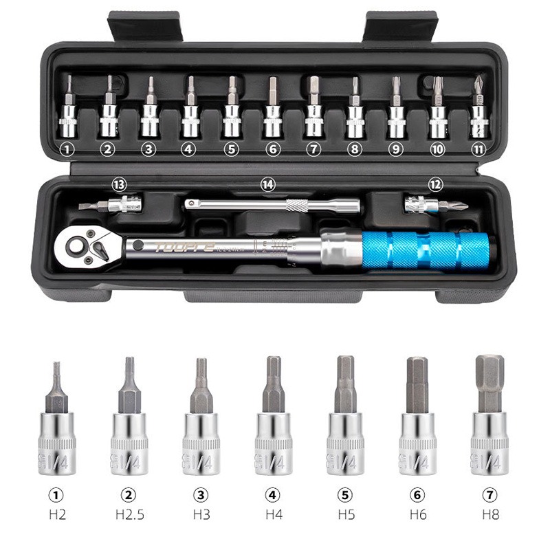 Torque Wrench Kit Ideal For Bicycles 2 24nm