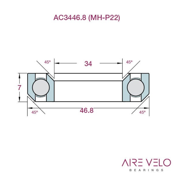 IS42/IS47 Headset Bearing Kit From Acros (Includes Compression Ring) 69.52.951