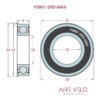 F6801-2RS-MAX 12 x 21/23 x 5