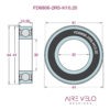FD6806-2RS-H10.20 Steel Bearing 30 x 41/44 x 10.20