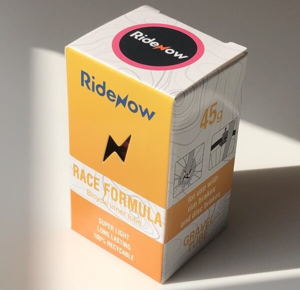 45gram Gravel Lightweight RideNow 700 x 32C-47C Inner Tube 45mm,65mm & 85mm Valves