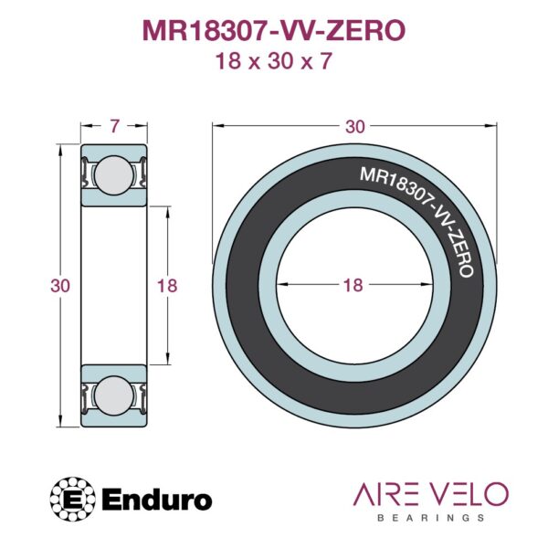 MR18307-VV-CN Ceramic Zero 18 X 30 X 7