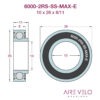 6000-2RS-SS-MAX-E STAINLESS STEEL 10 x 26 x 8/11