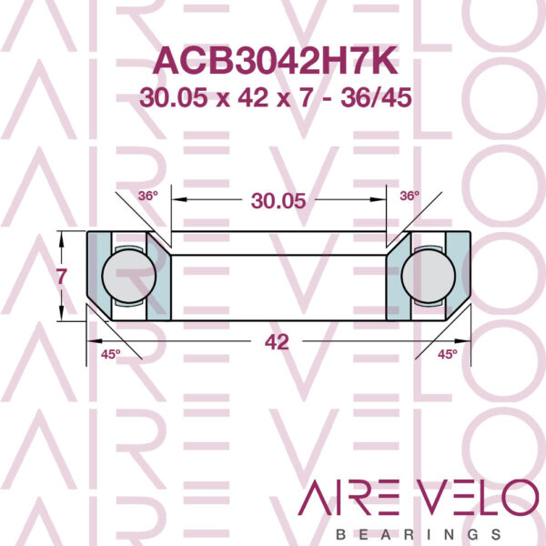 ACB3042H7K 30.05 x 42 x 7 - 36/45