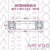 ACB4545-405495-SS Enduro Stainless Steel (ACB495H6.5) 40.5 x 49.5 x 6.5 - 45/45