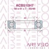 ACB510H7 (Ritchey) 40 x 51 x 7 - 45/45