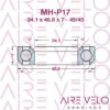 MH-P17 34.1 x 46.8 x 7 45/45
