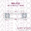 YT INDUSTIES SZEPTER HEADSET BEARINGS (IS52/IS52, 56.52.921, AIA-538)