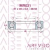 CERVELO R2/R3/R5 2012-2017 STEEL, STAINLESS STEEL, BLACK OXIDE HEADSET BEARING KIT