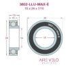 3802-LLU-MAX-E Abec 3 Enduro Bearing 15 x 24 x 7/10
