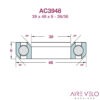 IS48/IS48 Canyon Indurace CF R077-02 / R072-02 2023, Aeroad 2024 GP7435-01 Headset Bearing Kit From Acros (Includes Compression Ring) 56.52.956-AM