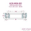 ACB-MINI-276442 Enduro STEEL OR Stainless Steel (SHIV) 14.2 x 25 x 6.5 - 36/45