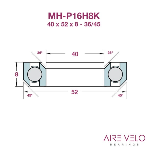MH-P16H8K 40 x 52 x 8 - 36/45