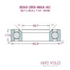 B543-2RS-MAX Enduro Bearing (Cannondale Headshox)