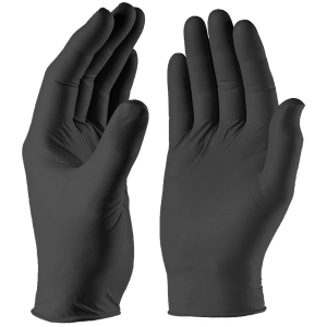 BLACK NITRILE POWDER FREE GLOVES