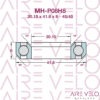 MH-P08H8-SLT-BO SLT HEADSET BEARING 30.15 x 41.8 x 8 - 45/45